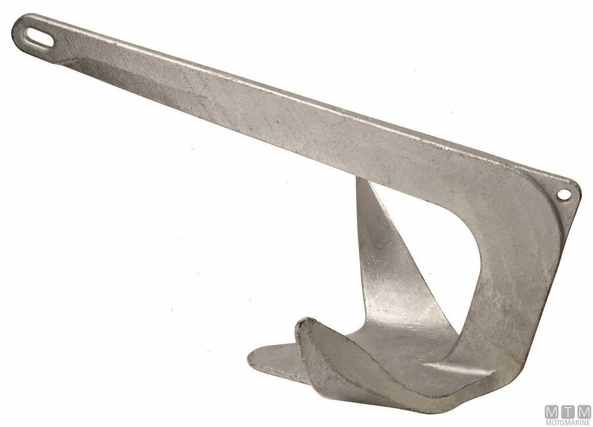 3-wing anchor 15 kg hot-dip galvanized steel - original photo Motomarine Srl