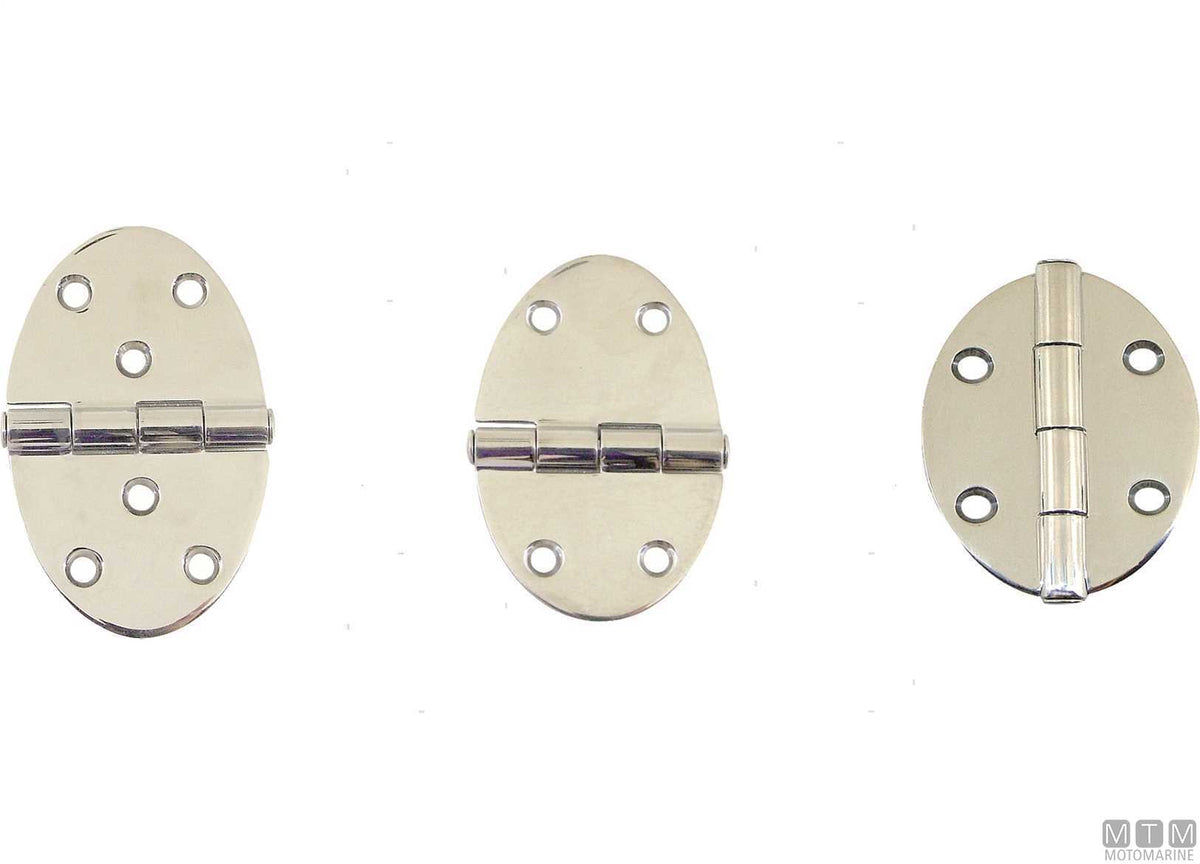 Extra oval hinge 56x78 mm, 316 stainless steel - original photo Motomarine Srl