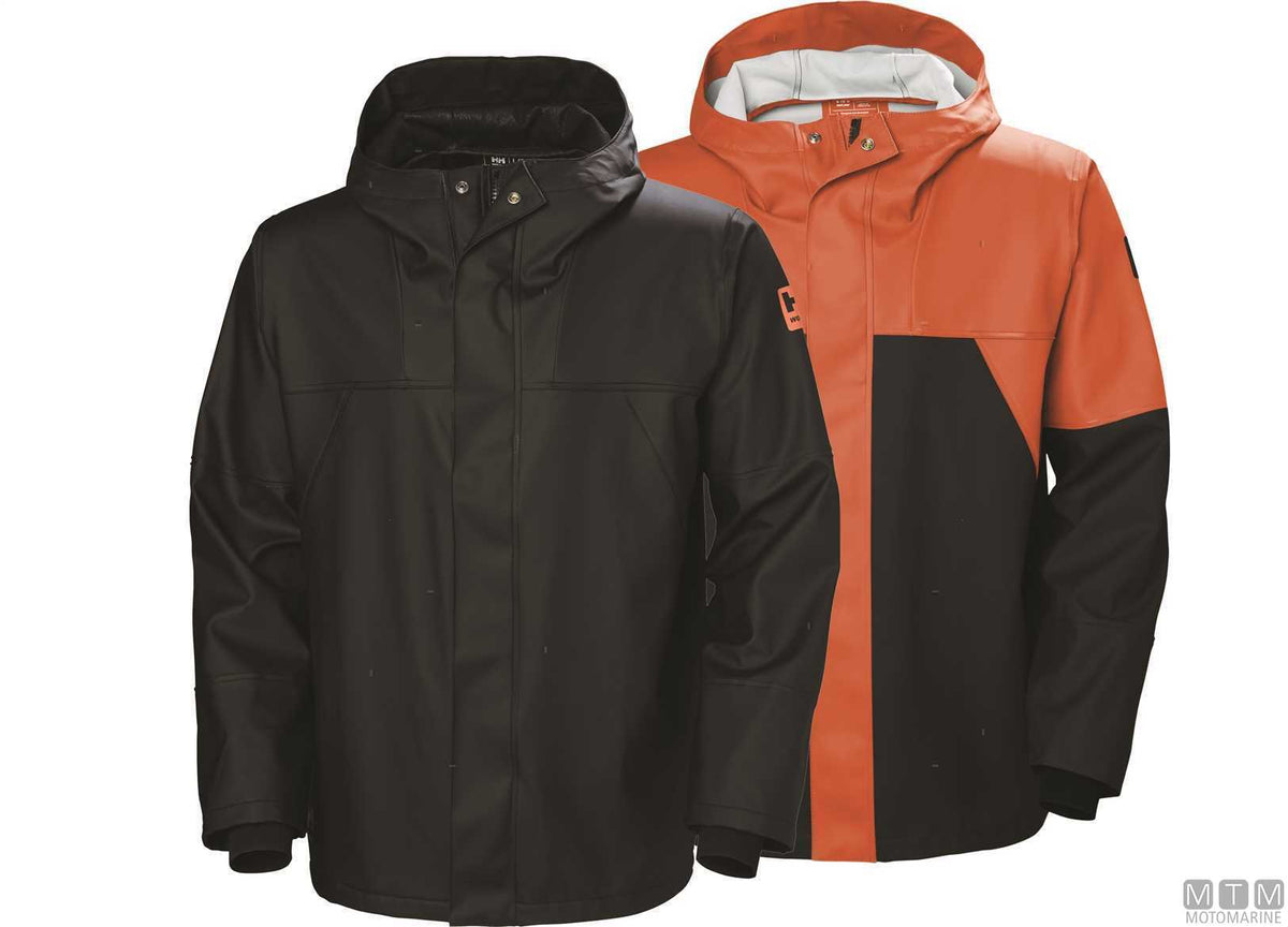H/H Storm Rain 299 orange waxed jacket M - original photo Motomarine Srl