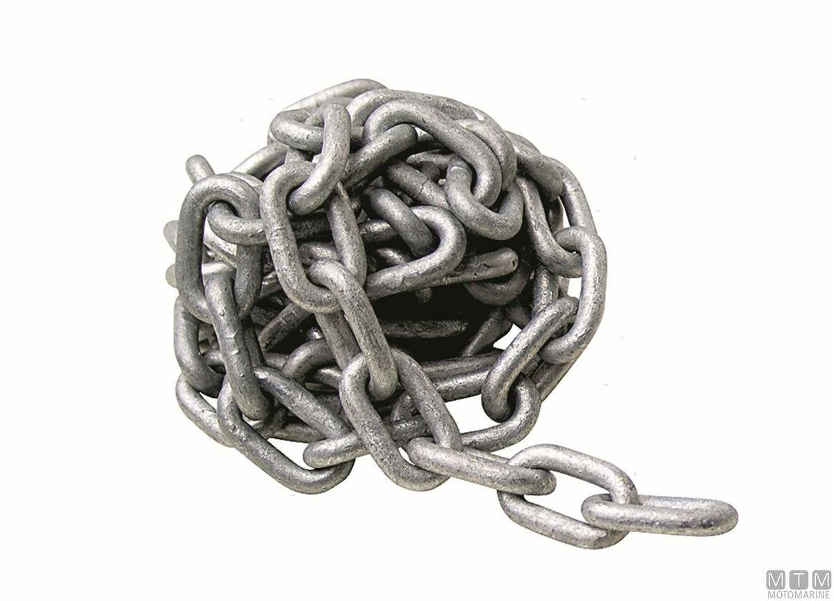 Chain length DIN5685A Ø12 mm 2 m galvanized steel - original photo Motomarine Srl