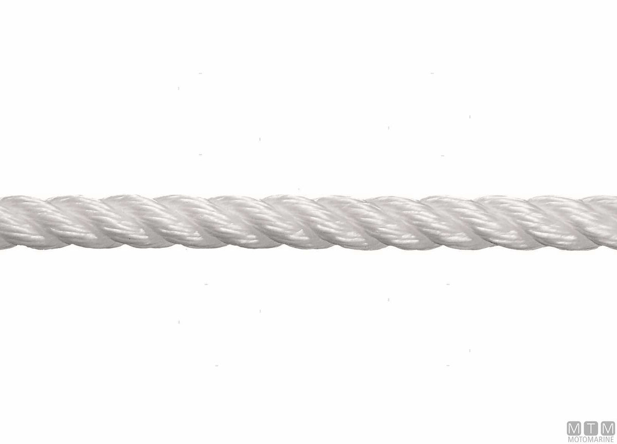 Liros Lirolen white floating 3-strand rope in polypropylene Ø20 mm 100 m - original photo Motomarine Srl