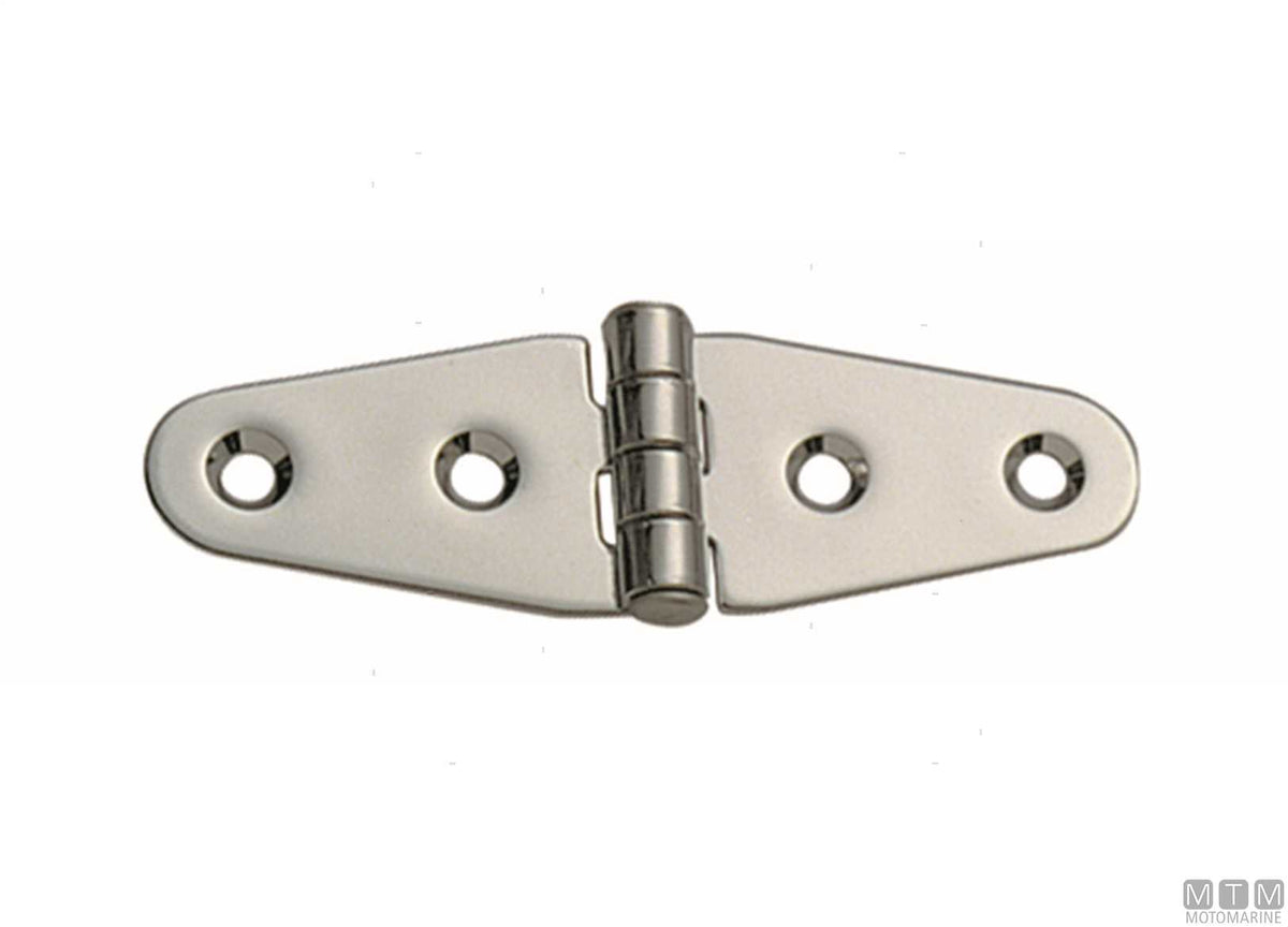 Wing hinge S, 27x100 mm, in stainless steel 316 - original photo Motomarine Srl