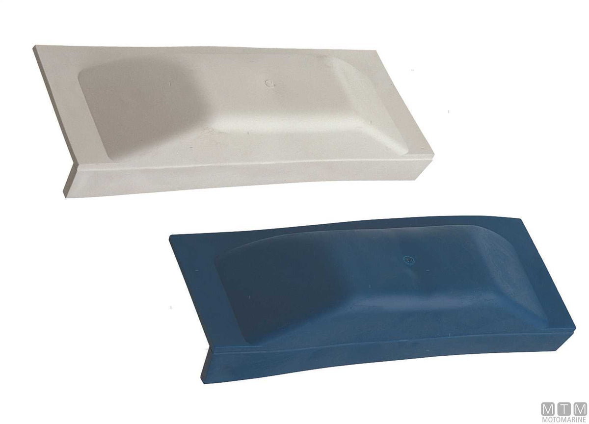 Majoni straight fender plate L 50 cm, white - original photo Motomarine Srl