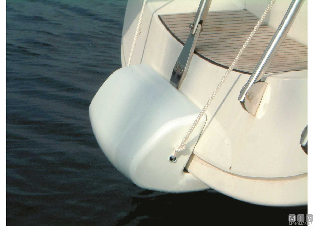 Safe stern fender white 66x28 cm - original photo Motomarine Srl
