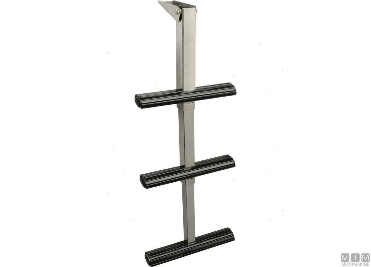Telescopic diving ladder, 3 steps, AISI 316 stainless steel - original photo Motomarine Srl