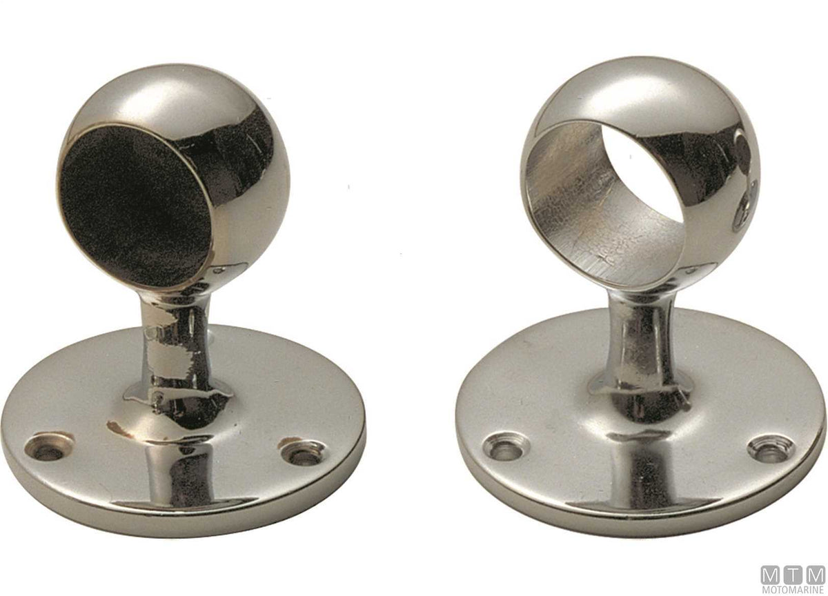 Through support D30 mm, chrome-plated brass - original photo Motomarine Srl