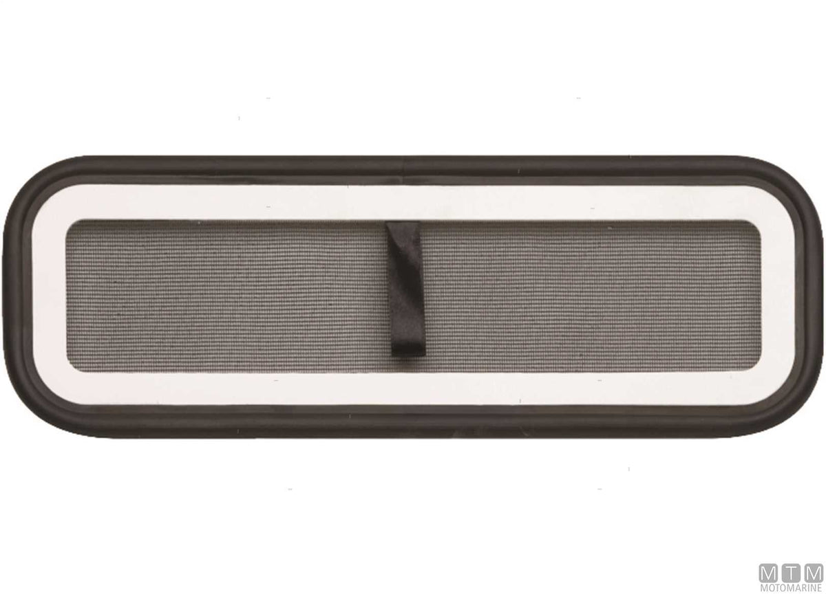 MTM G-Type square porthole 325x178 mm aluminium - original photo Motomarine Srl
