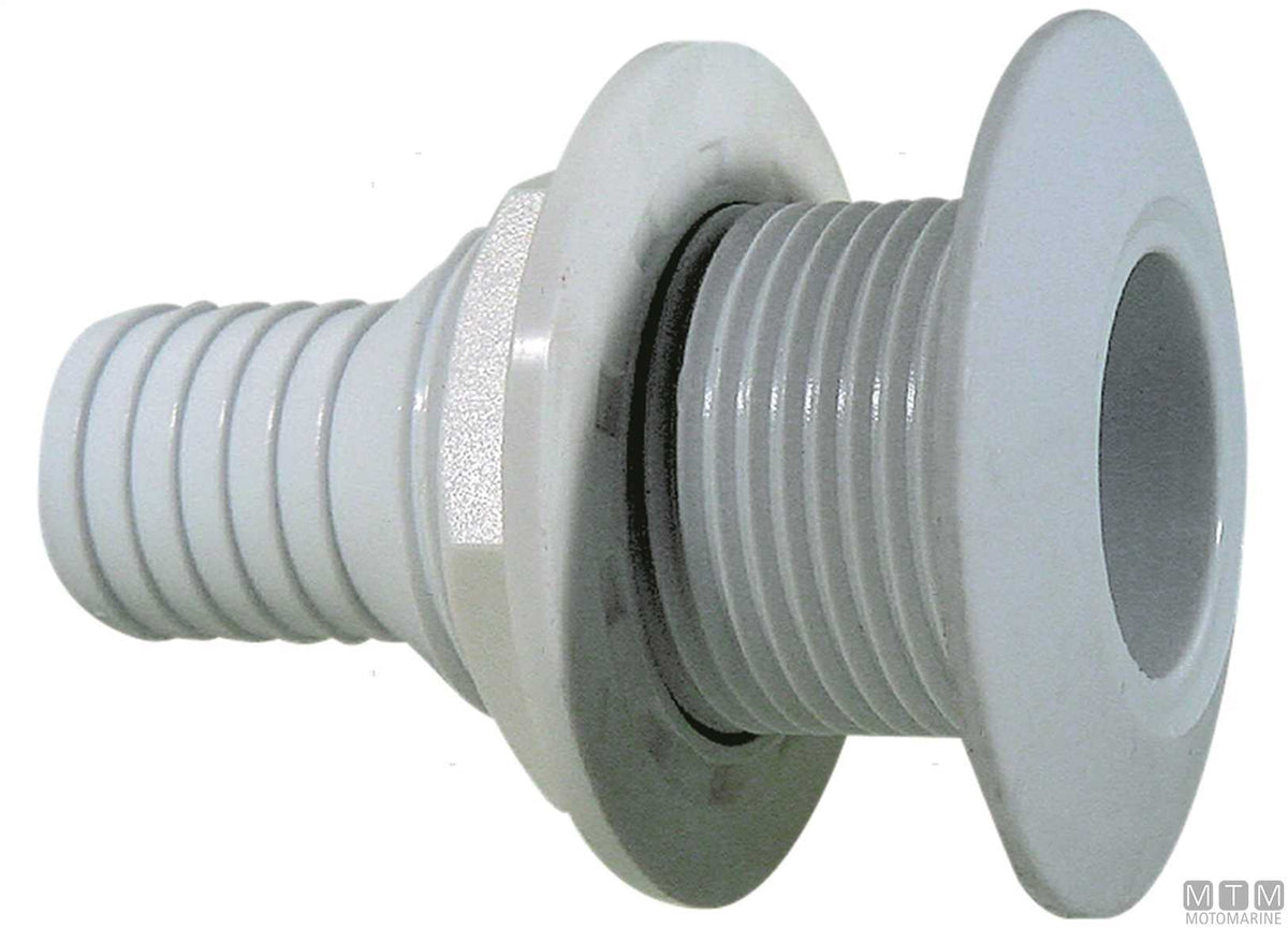 White scupper Ø35 mm plastic - original photo Motomarine Srl