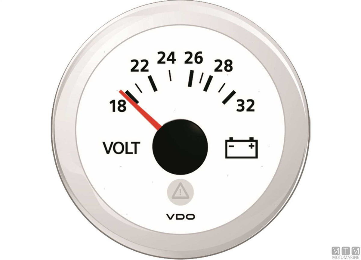 Tachometer/hour meter VDO 3000 Ø85 mm White - original photo Motomarine Srl