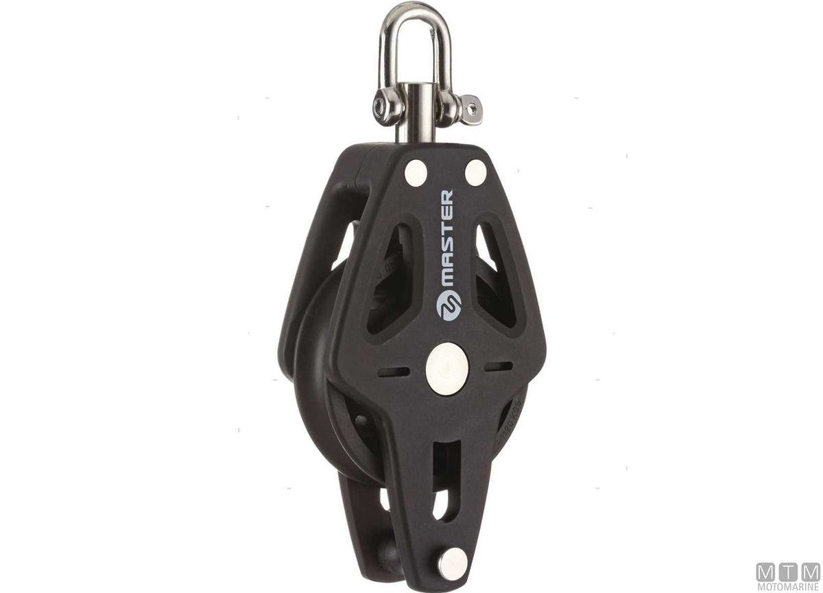 Master single block, sheave Ø90 mm - original photo Motomarine Srl