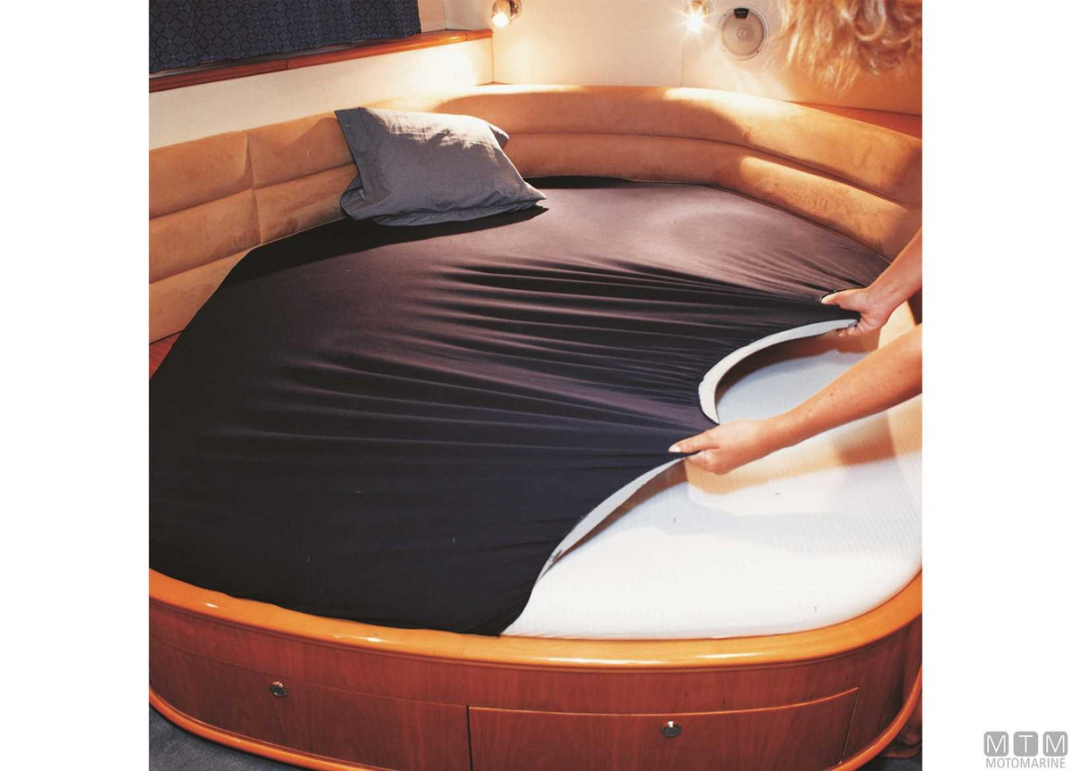 MB adjustable fitted sheet model C - white - original photo Motomarine Srl