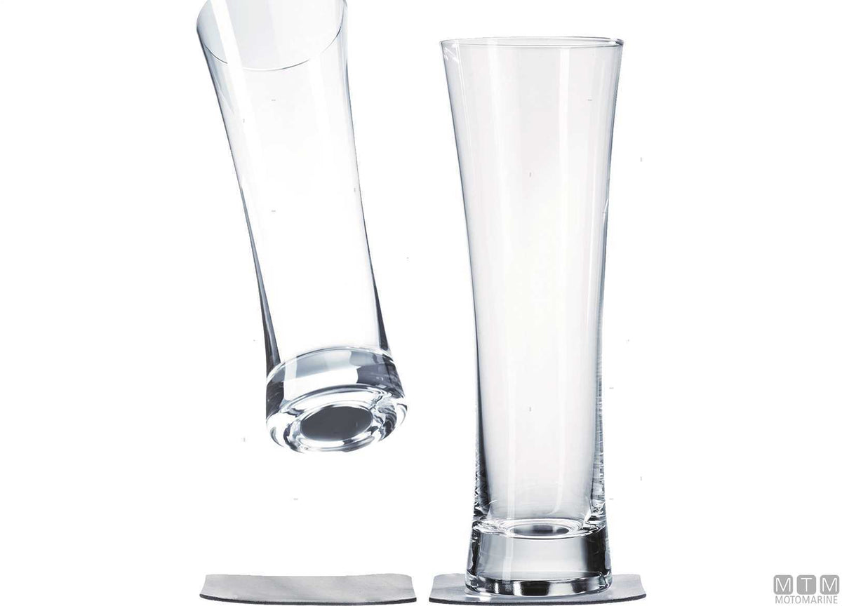 Pair of Silwy magnetic beer glasses - original photo Motomarine Srl