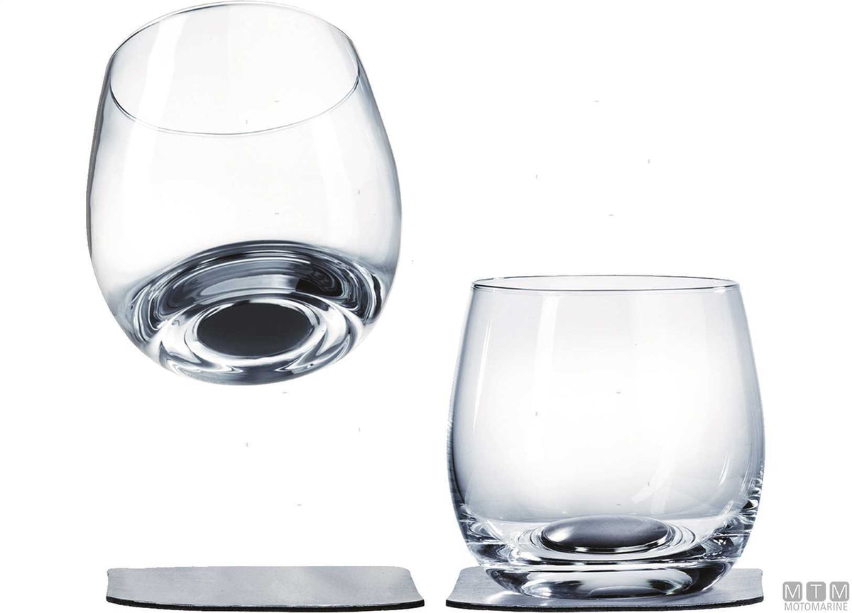 Pair of Silwy magnetic whisky glasses - original photo Motomarine Srl