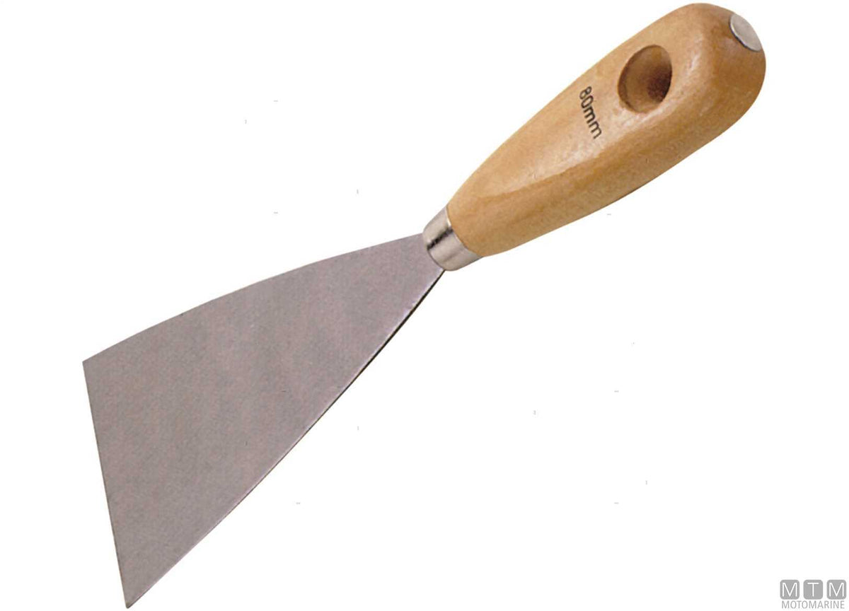 Putty knife with handle 40 mm (12 pcs) - original photo Motomarine Srl