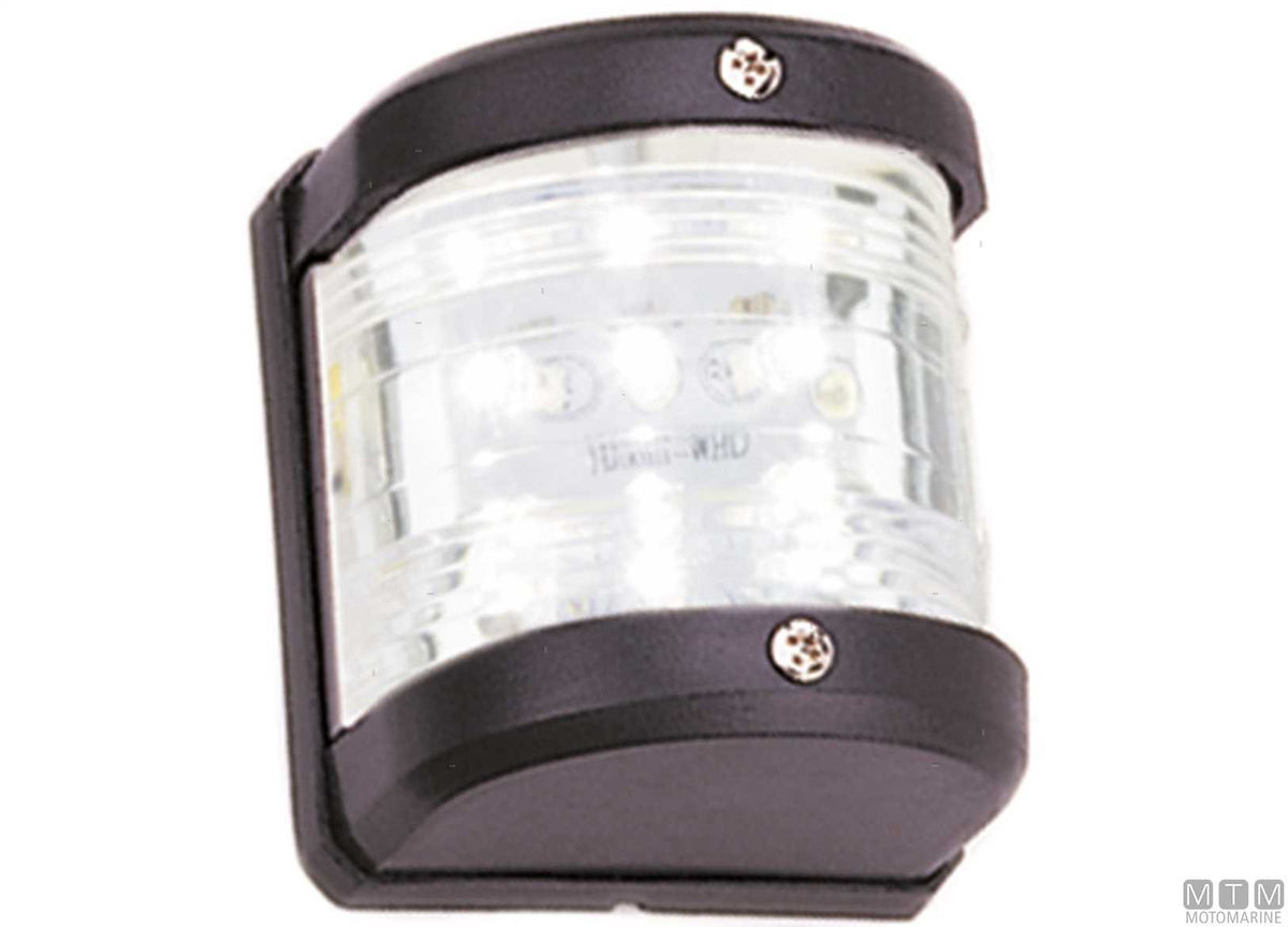 LED navigation sidelight, green, Midi, black, 65x75 mm - original photo Motomarine Srl