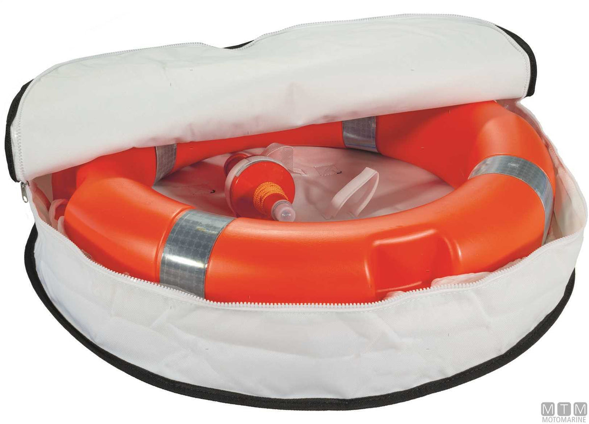 Grey PVC ring lifebuoy carrying bag Ø680 mm - original photo Motomarine Srl