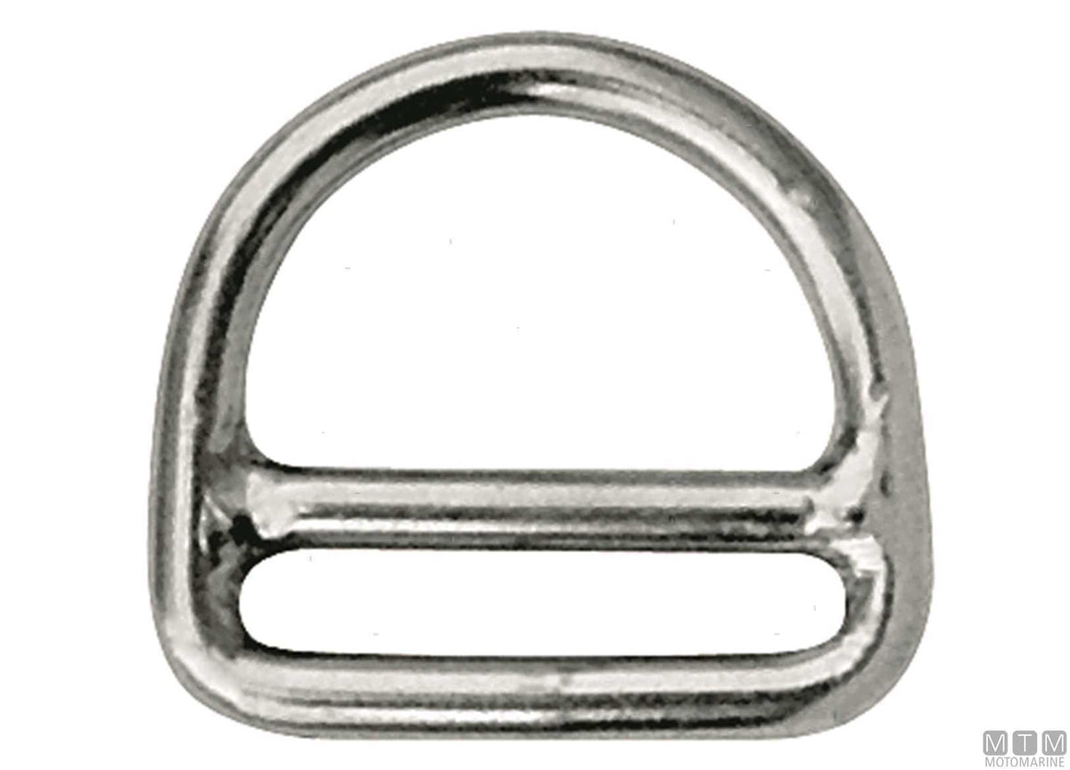 D-ring with bar Ø6 mm L50 mm stainless steel 316 - original photo Motomarine Srl