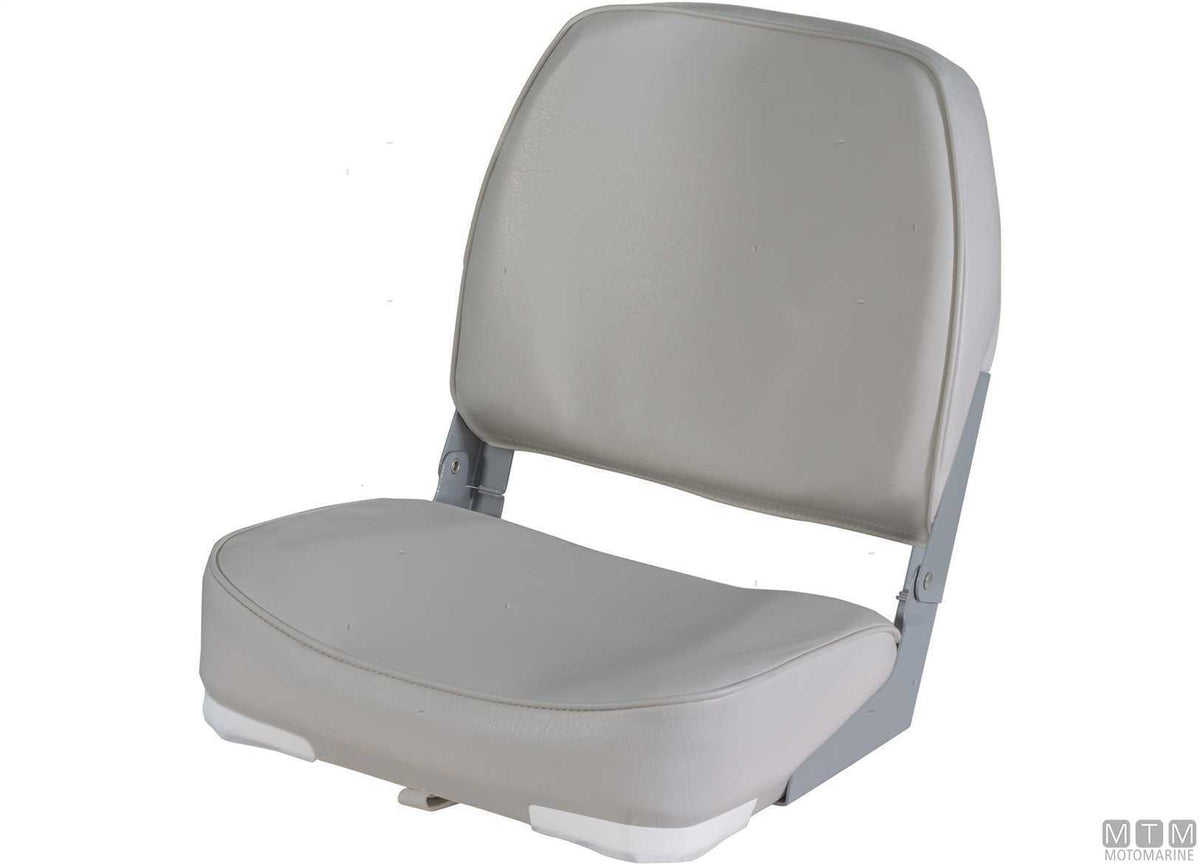 Classic High Back folding seat, grey - original photo Motomarine Srl