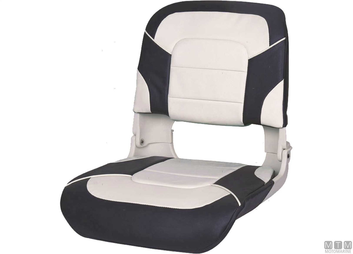 Fisherman folding seat, white - original photo Motomarine Srl