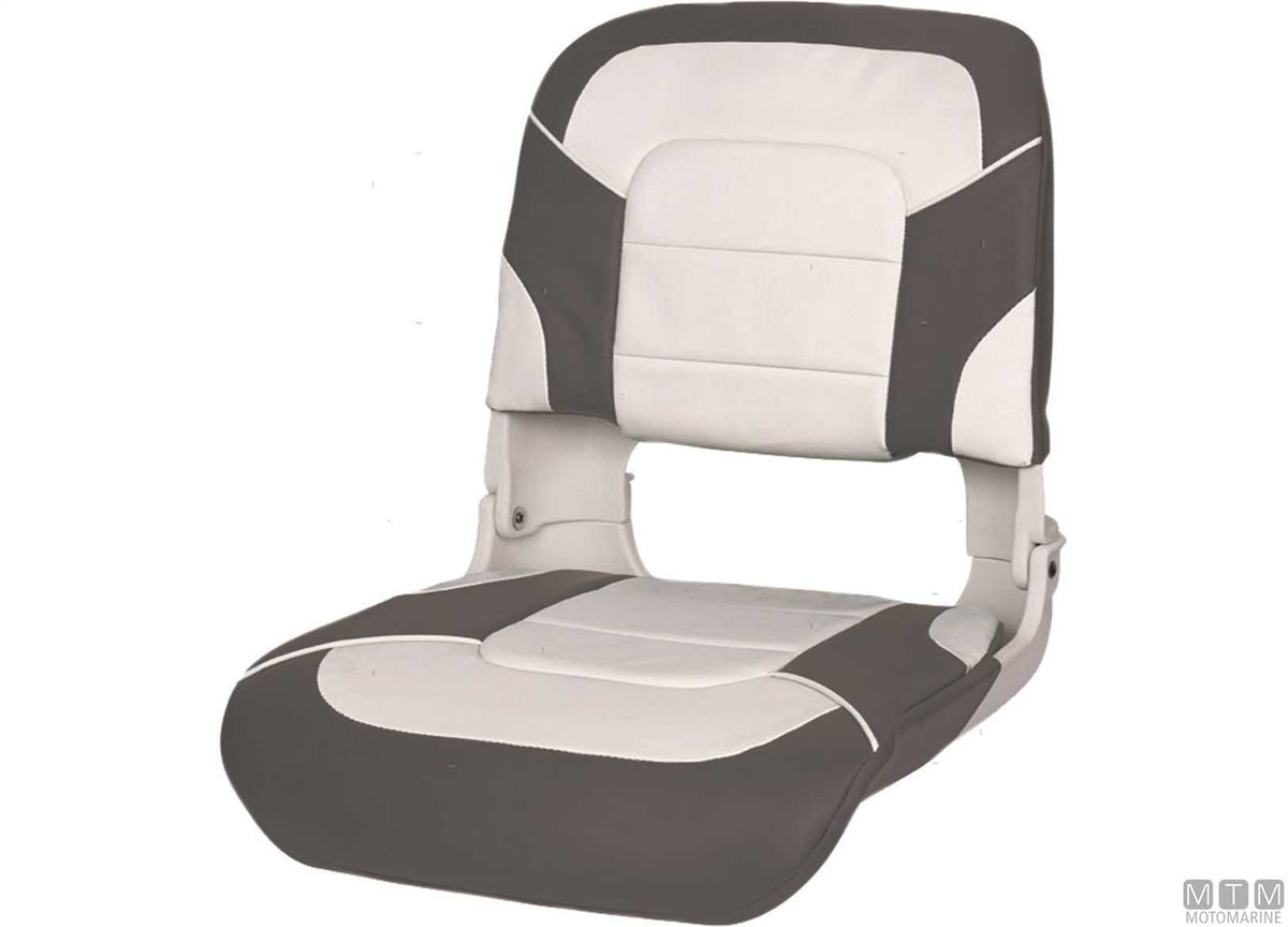 Fisherman folding seat, white - original photo Motomarine Srl