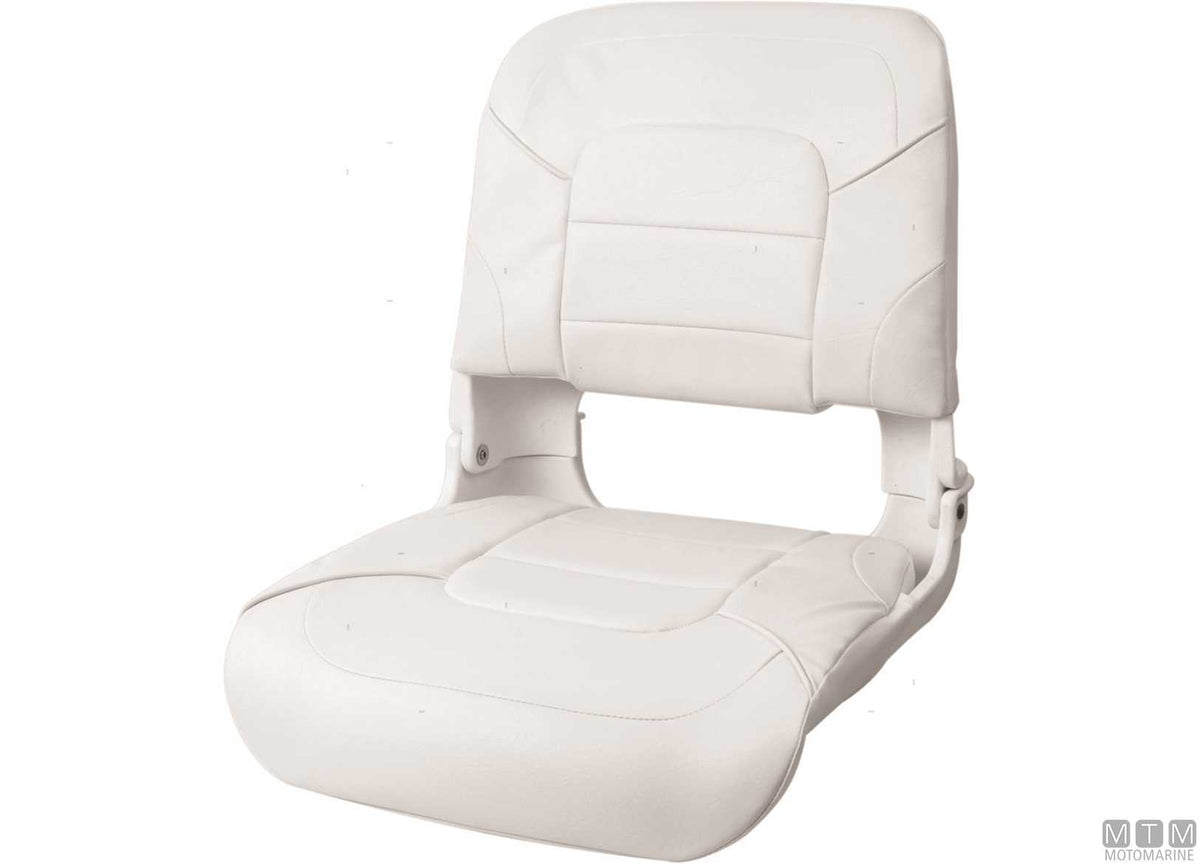Fisherman folding seat, white - original photo Motomarine Srl