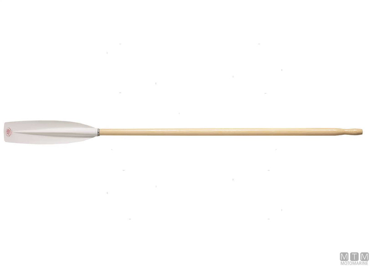 Pair of wooden oars Lahna Seamodule 210 cm, composite blade - original photo Motomarine Srl