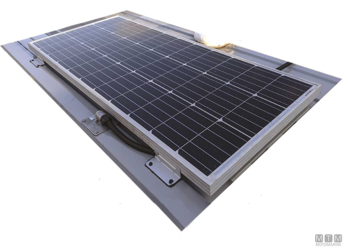 Rigid Solar Panel 120 W 1200x510 mm - original photo Motomarine Srl