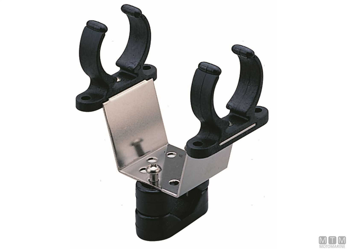 Man-overboard light holder with clip, stainless steel 316 - original photo Motomarine Srl