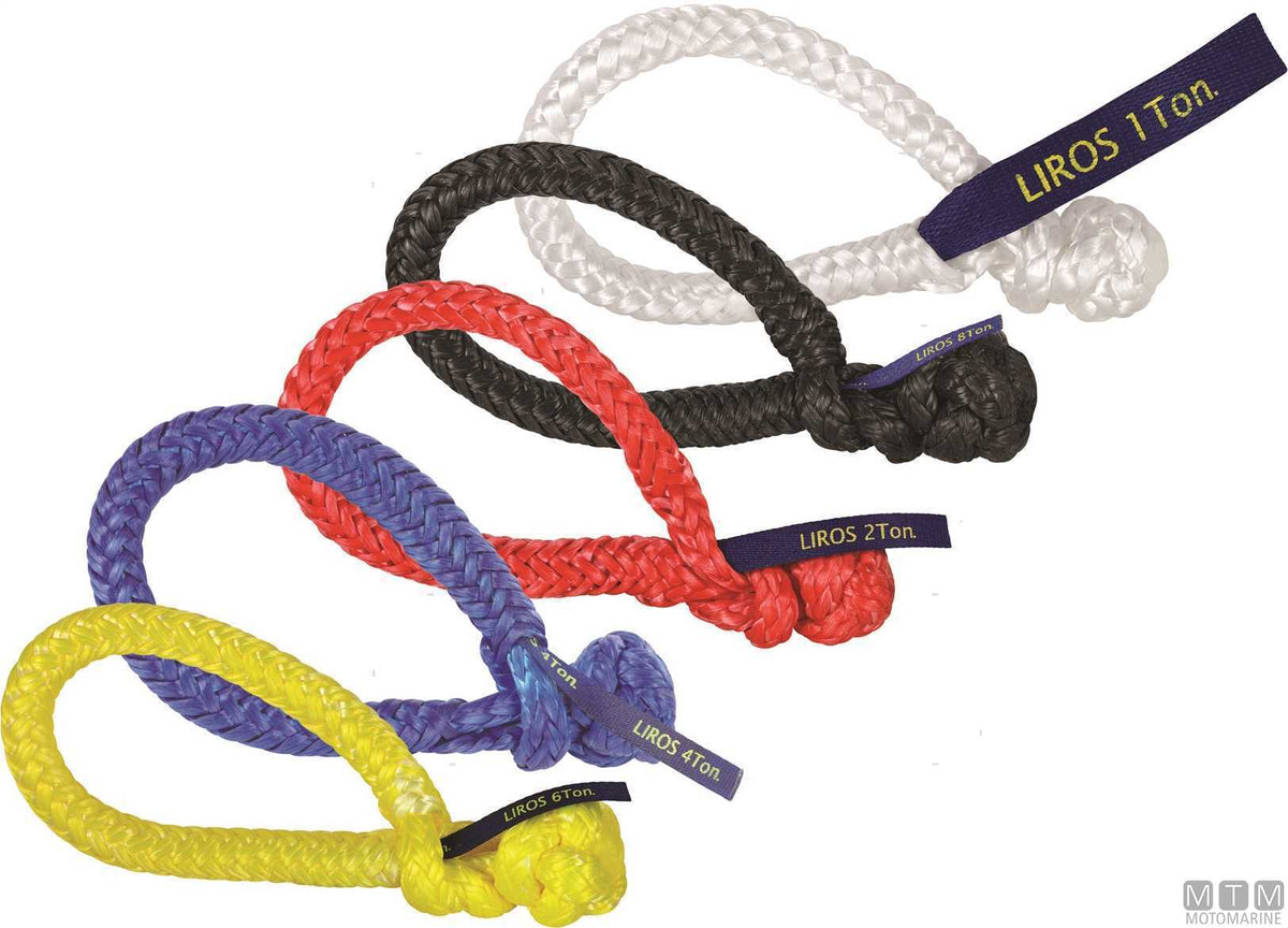 Liros Soft Shackle yellow braided rope shackle Ø16 mm 3000 kg - original photo Motomarine Srl
