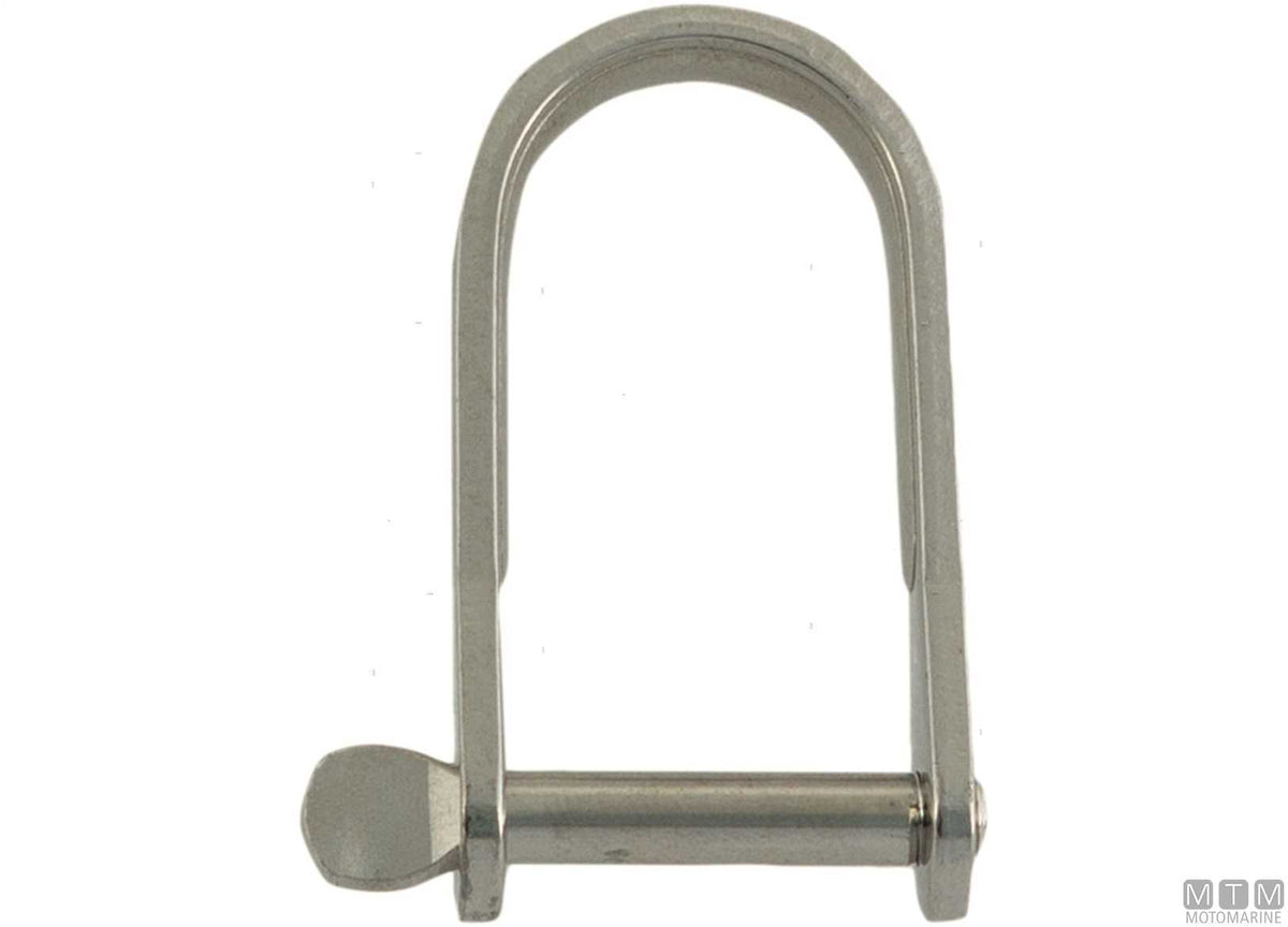 Straight shackle Ø8 mm L42 mm, 316 stainless steel, cast - original photo Motomarine Srl
