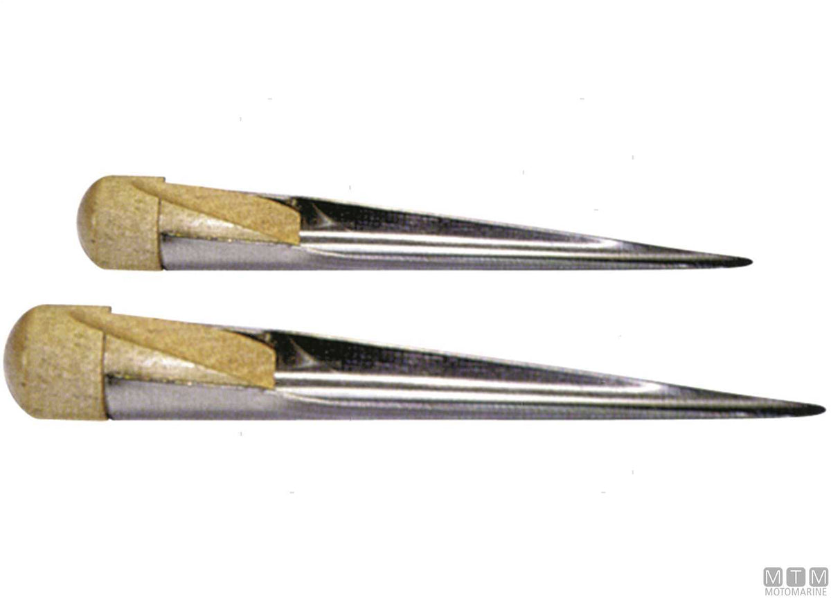 Belaying pin L26.5 cm stainless steel and wood - original photo Motomarine Srl