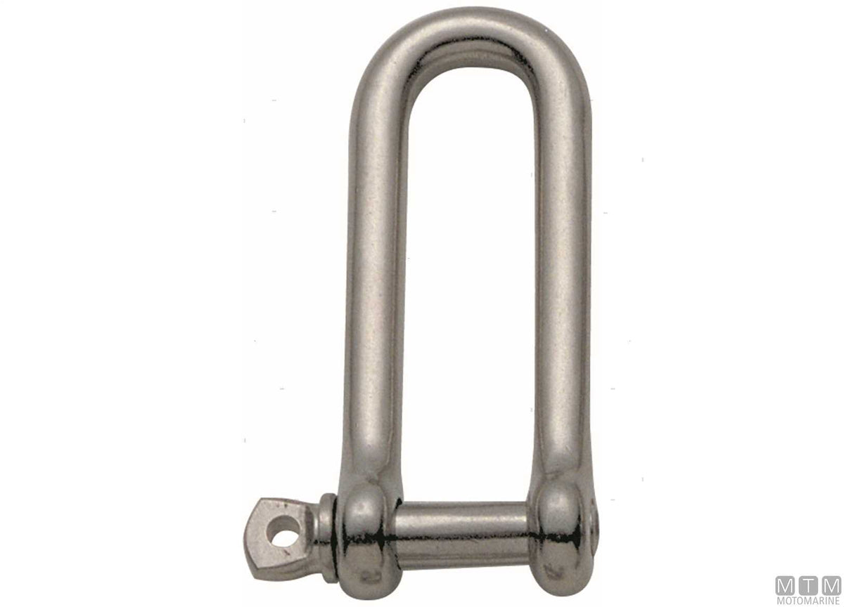 Long shackle Ø10 mm AISI 316 stainless steel - original photo Motomarine Srl