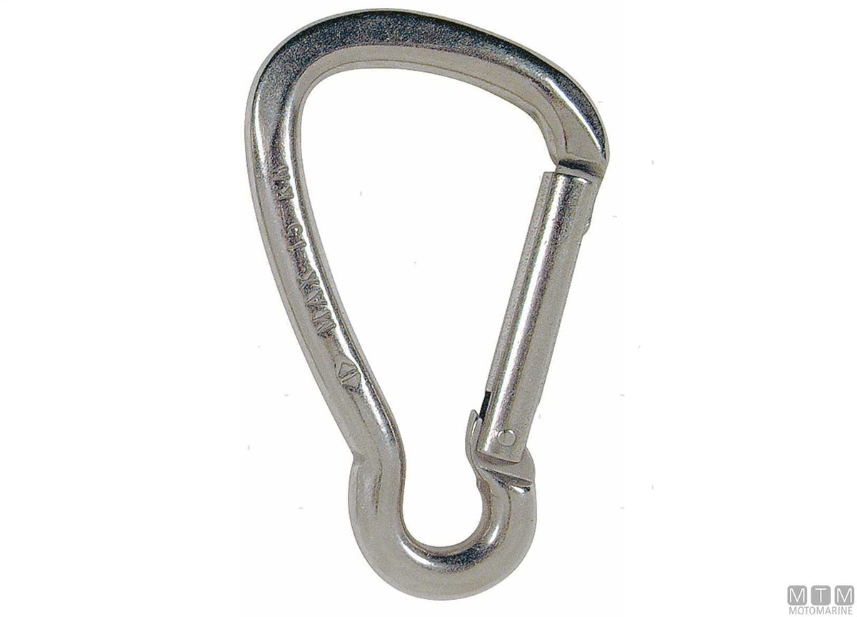 Kong wide snap hook Ø5 mm stainless steel 316 - original photo Motomarine Srl