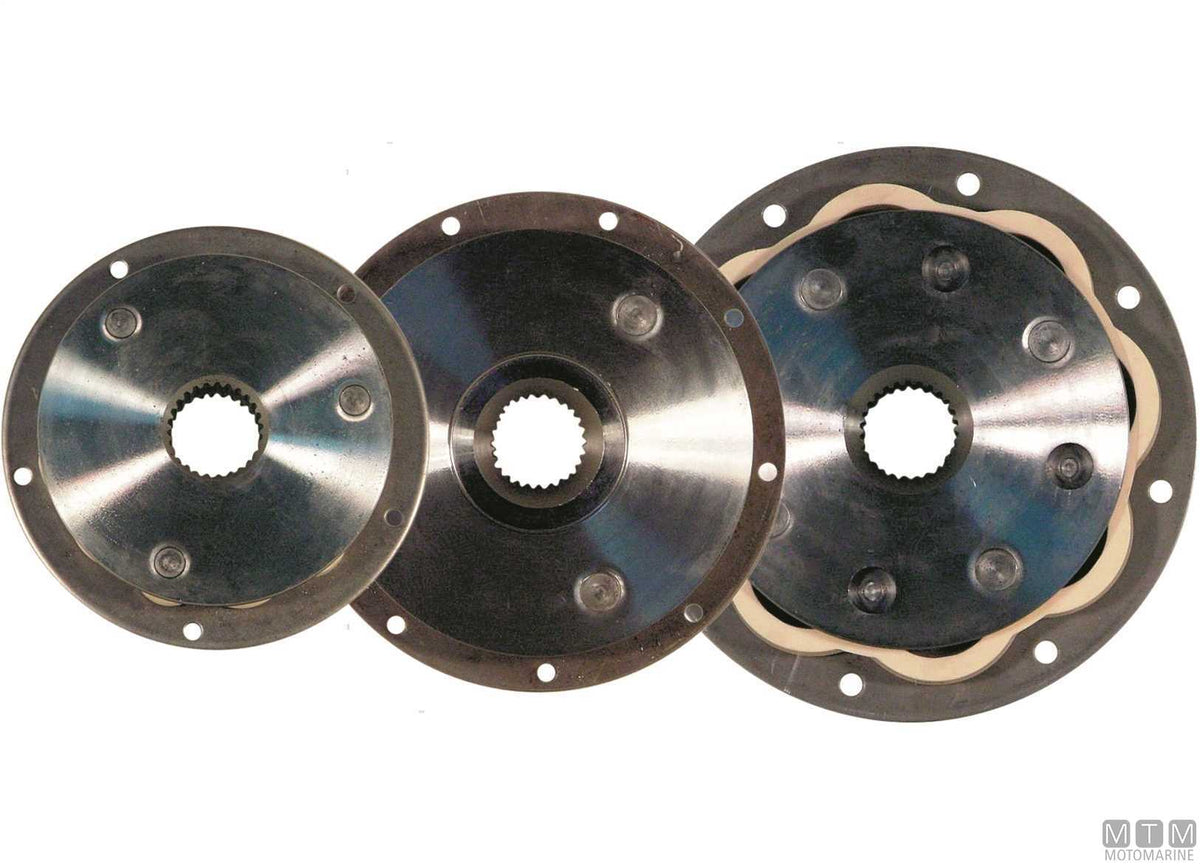 R&D Medium coupling disc Ø155 mm 26 teeth - original photo Motomarine Srl