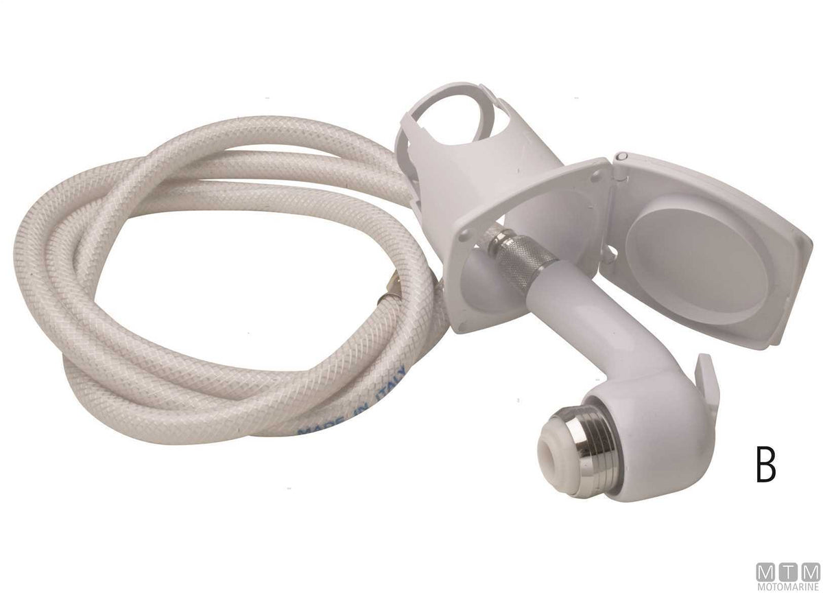 Square shower box for vertical and horizontal flush mounting ABS white - original photo Motomarine Srl