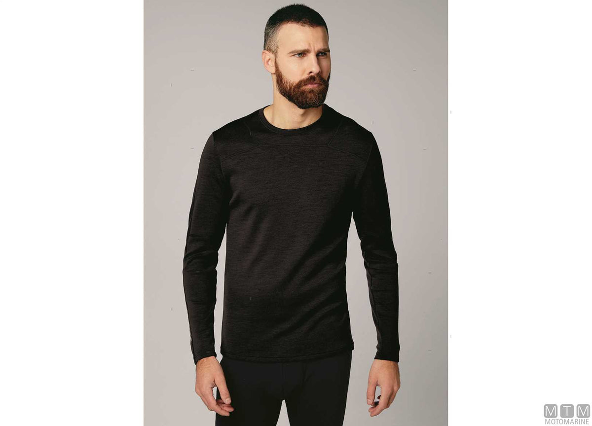 H/H Lifa Merino Crew shirt 990 black M - original photo Motomarine Srl