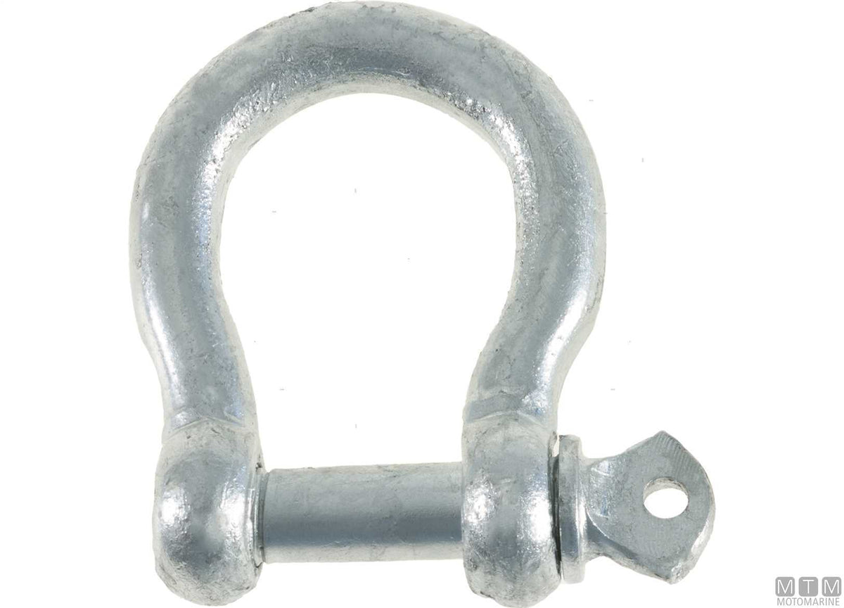 Omega shackle Ø6 mm hot-dip galvanized steel - original photo Motomarine Srl