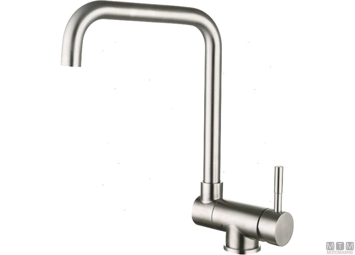 Foldable spout mixer tap stainless steel 18/8 - original photo Motomarine Srl