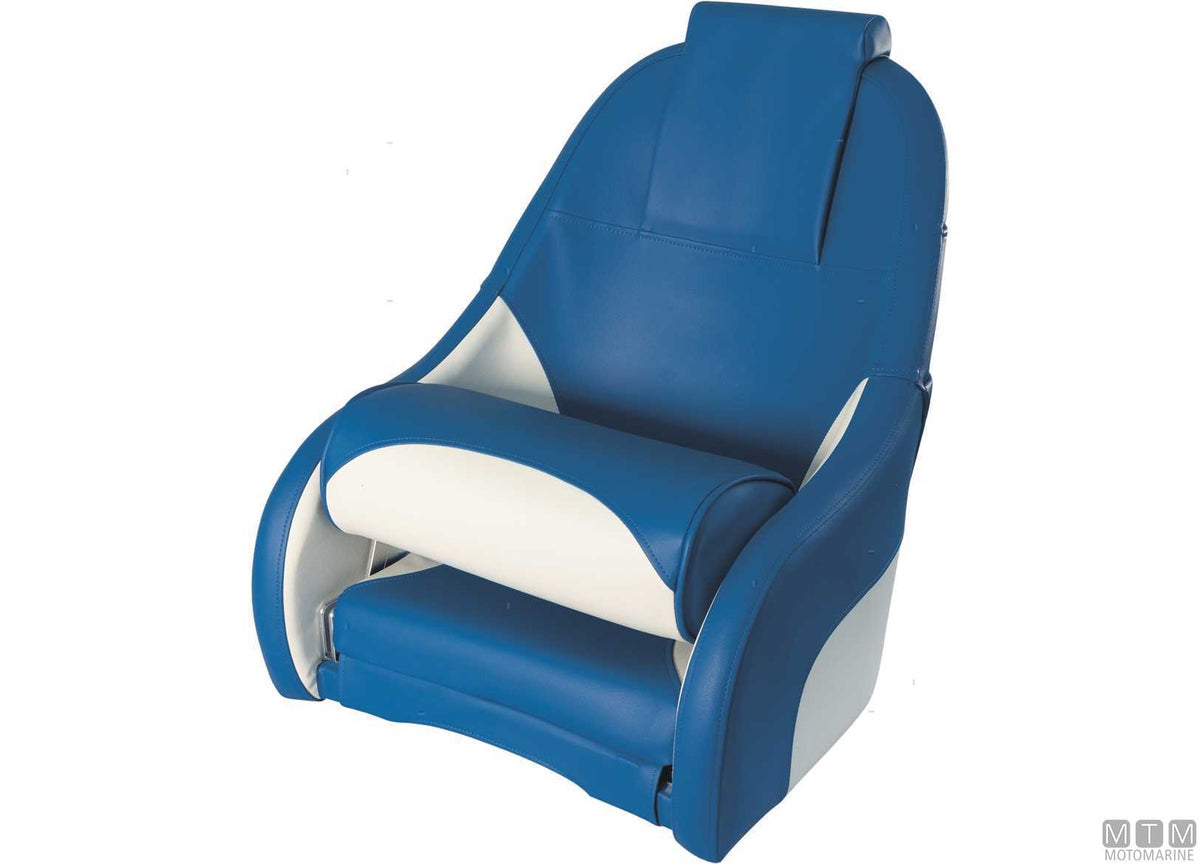 Ocean 51 flip-up seat, blue - original photo Motomarine Srl