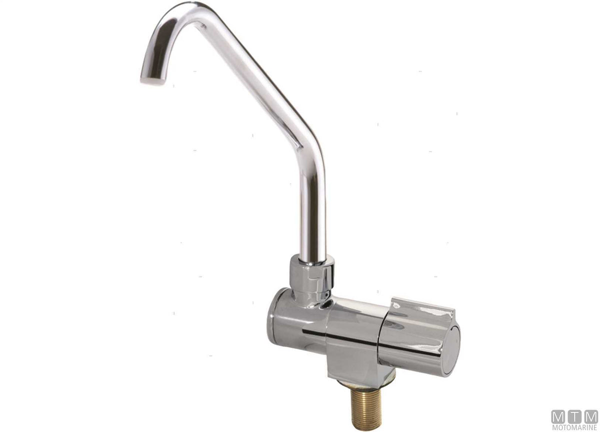 Uno Folding tall tap with foldable spout - original photo Motomarine Srl