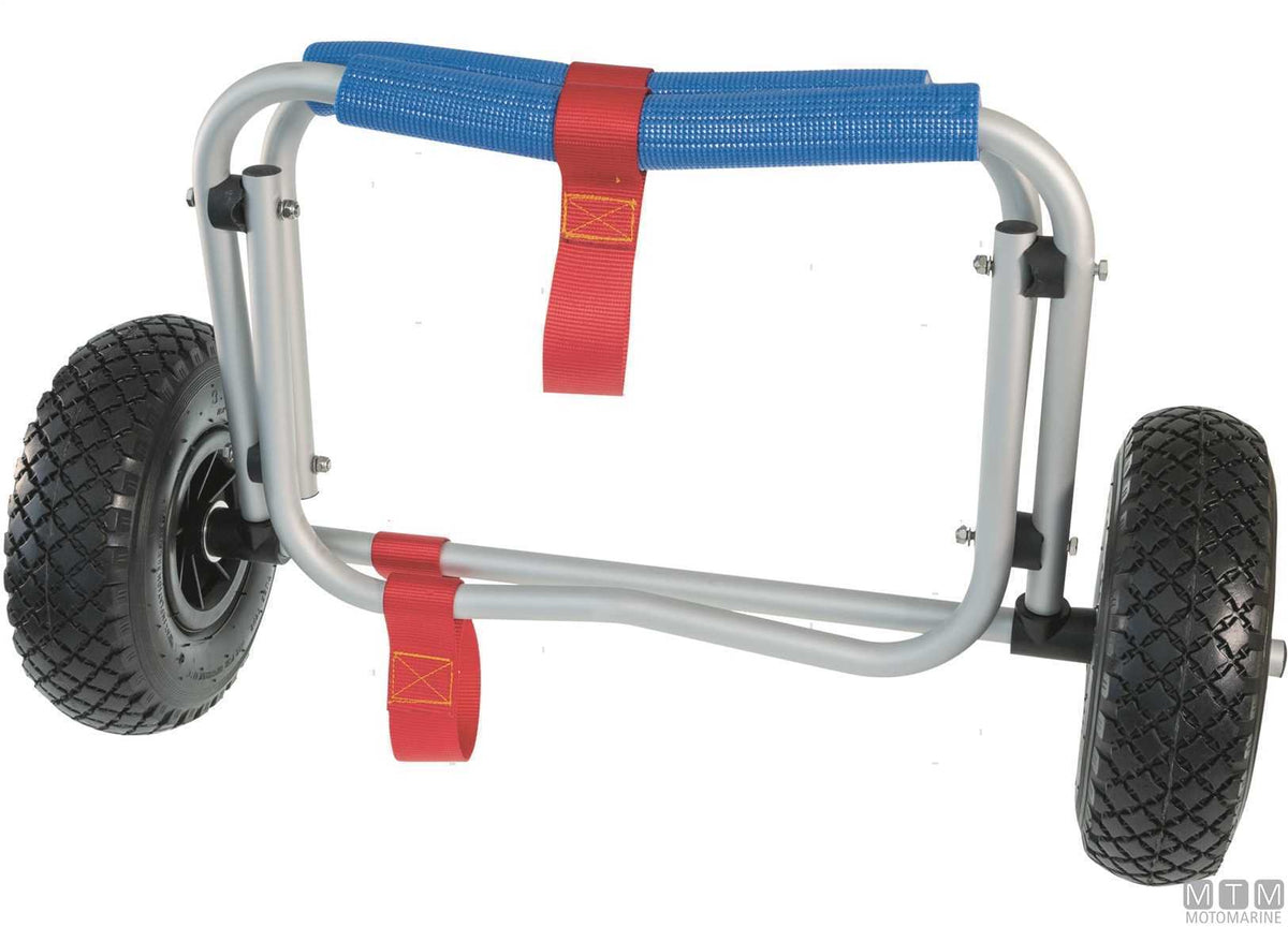 Canoe trolley with tie-down straps - original photo Motomarine Srl