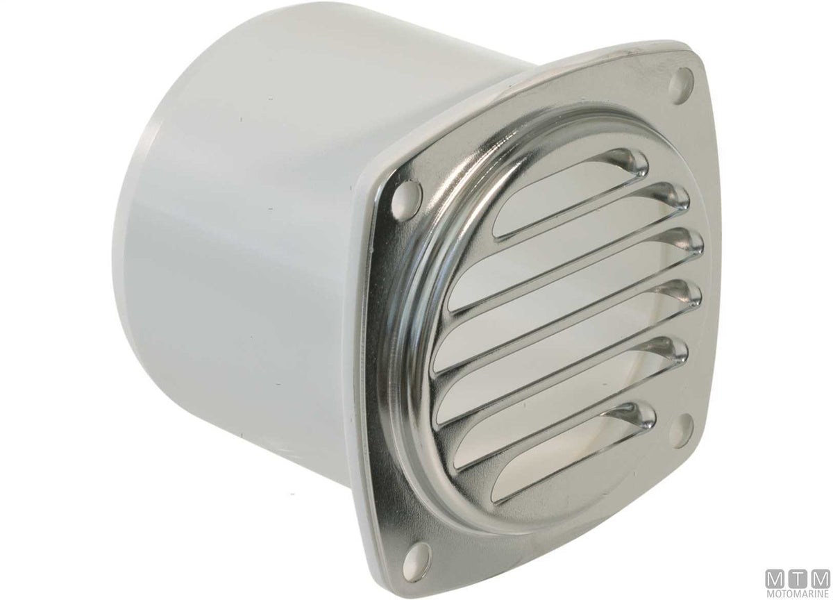 Air vent grille Roca 82x82 mm, stainless steel - original photo Motomarine Srl