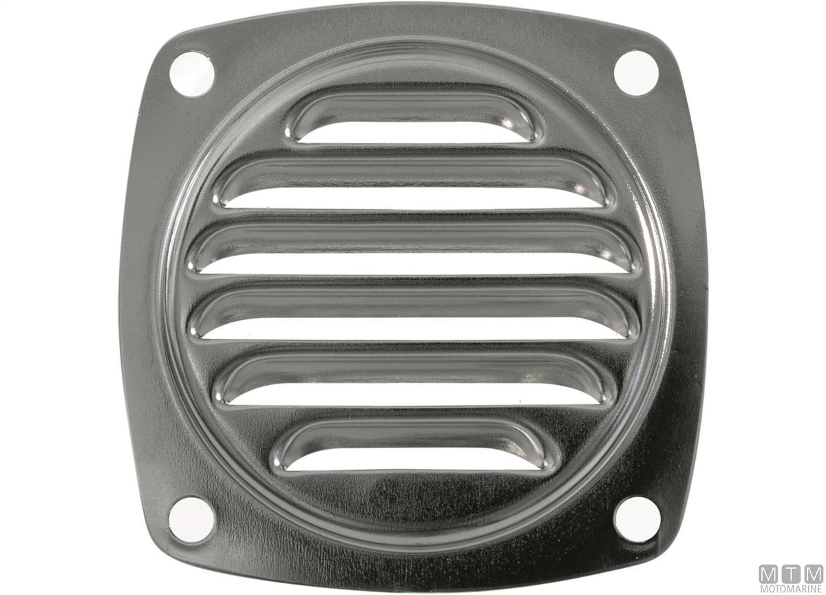 Air vent grille Roca 82x82 mm, stainless steel - original photo Motomarine Srl