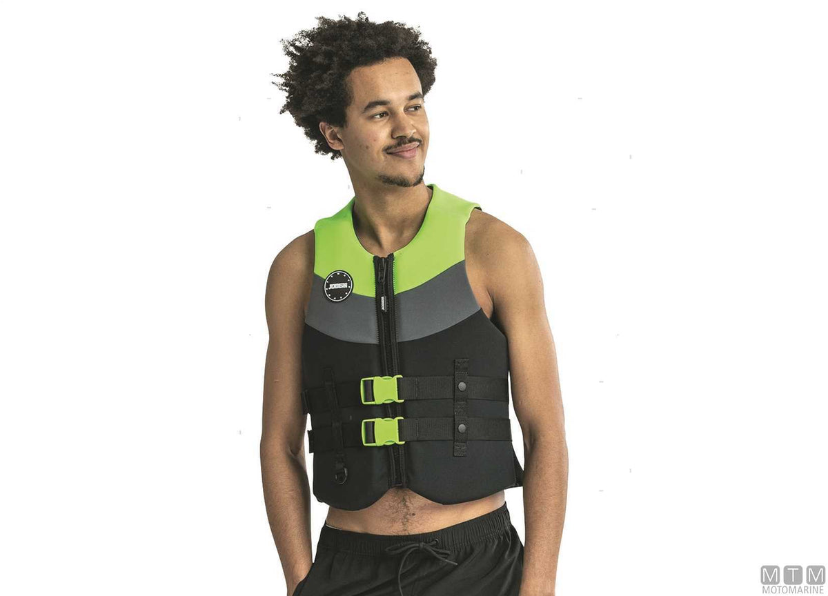 Jobe Neoprene Vest buoyancy vest ISO 50N L blue - original photo Motomarine Srl