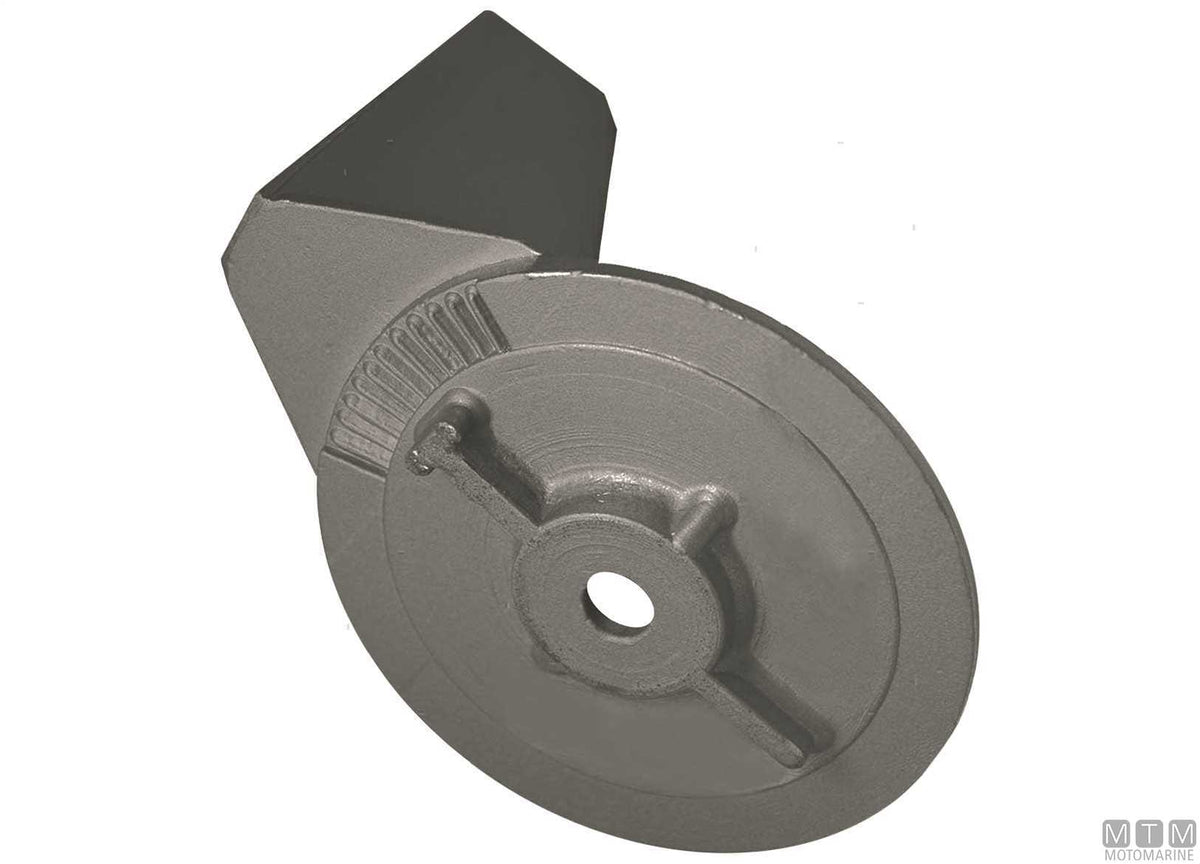 Plate anode for Mercury lower unit 35-300 HP in aluminium - original photo Motomarine Srl
