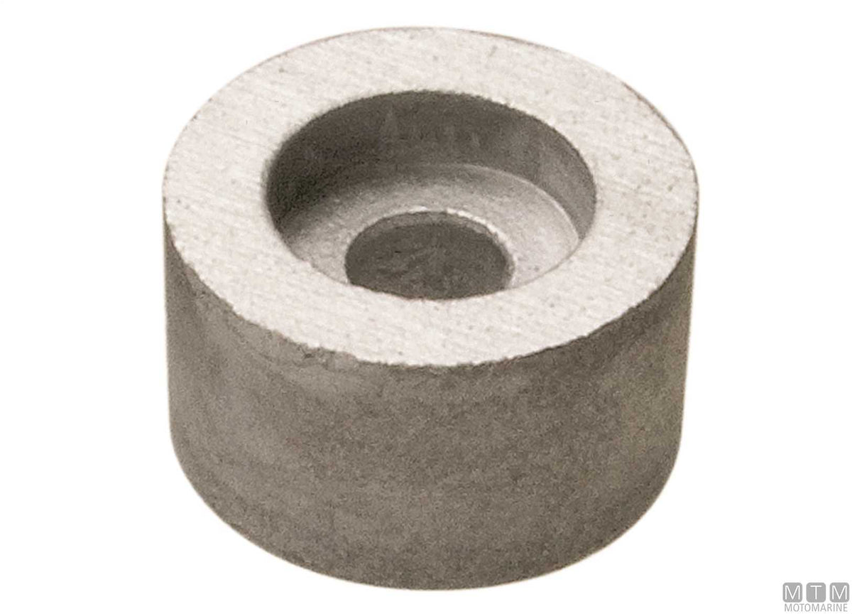 Cube anode for Johnson/Evinrude lower unit 90-300 in aluminium - original photo Motomarine Srl