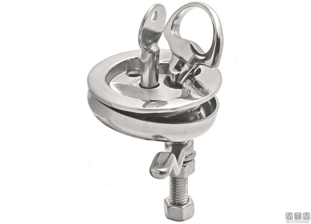 SS compression latch with keys Ø64 mm stainless steel 316 - original photo Motomarine Srl