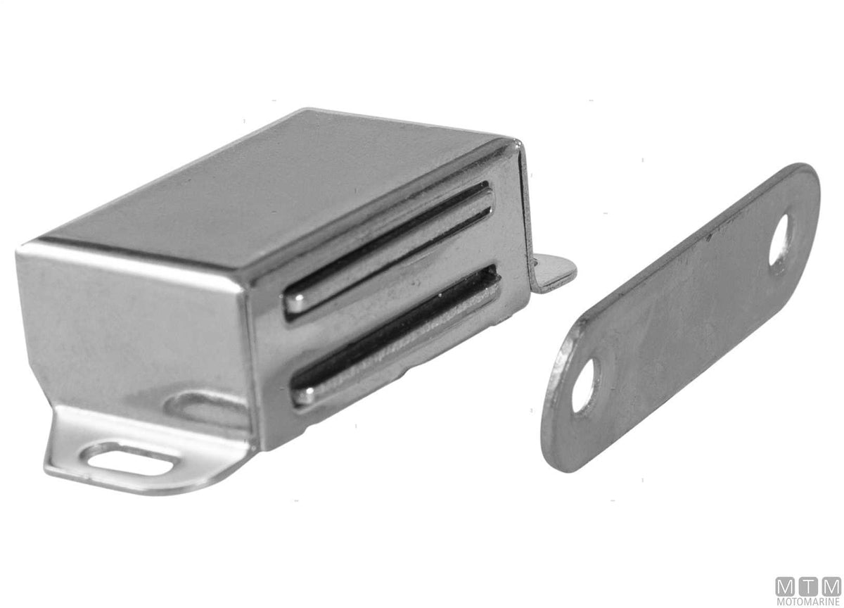 Magnetic door and hatch catch MAG-PF3 stainless steel - original photo Motomarine Srl