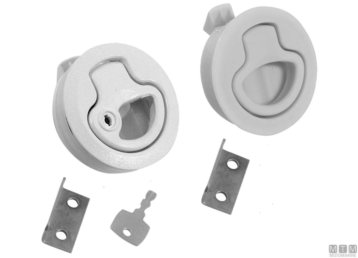 JF push latch Ø60 mm in white nylon - original photo Motomarine Srl