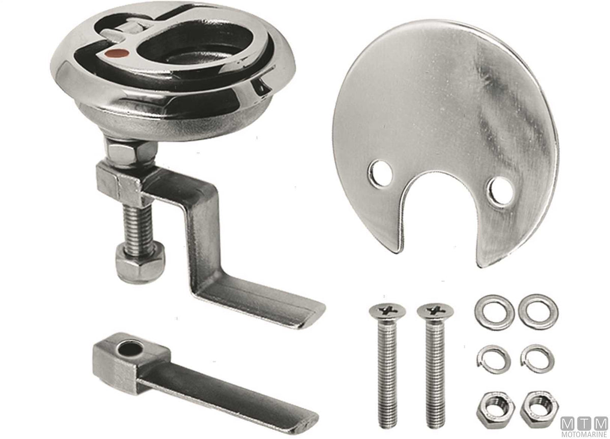 SS compression latch Ø60 mm stainless steel 316 - original photo Motomarine Srl